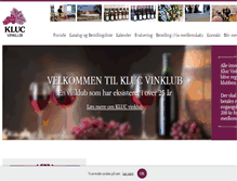 Tablet Screenshot of kluc.dk